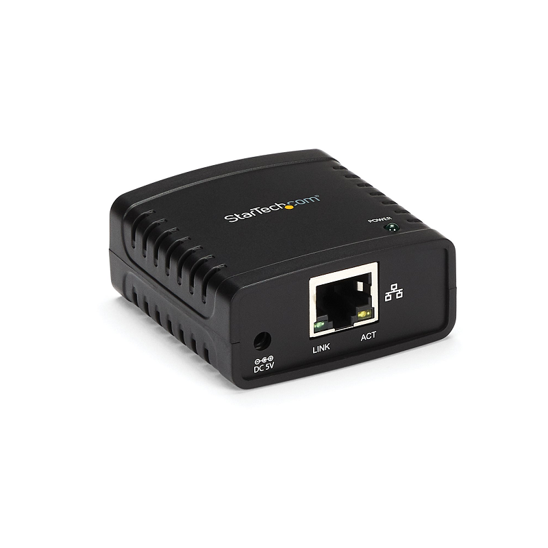 You Recently Viewed StarTech PM1115U2 10/100Mbps Ethernet to USB 2.0 Network LPR Print Server Image